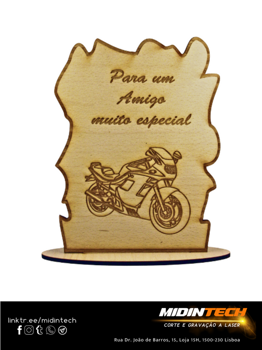 1001 | Placa Alusiva Grande #amigo-3 Recortada